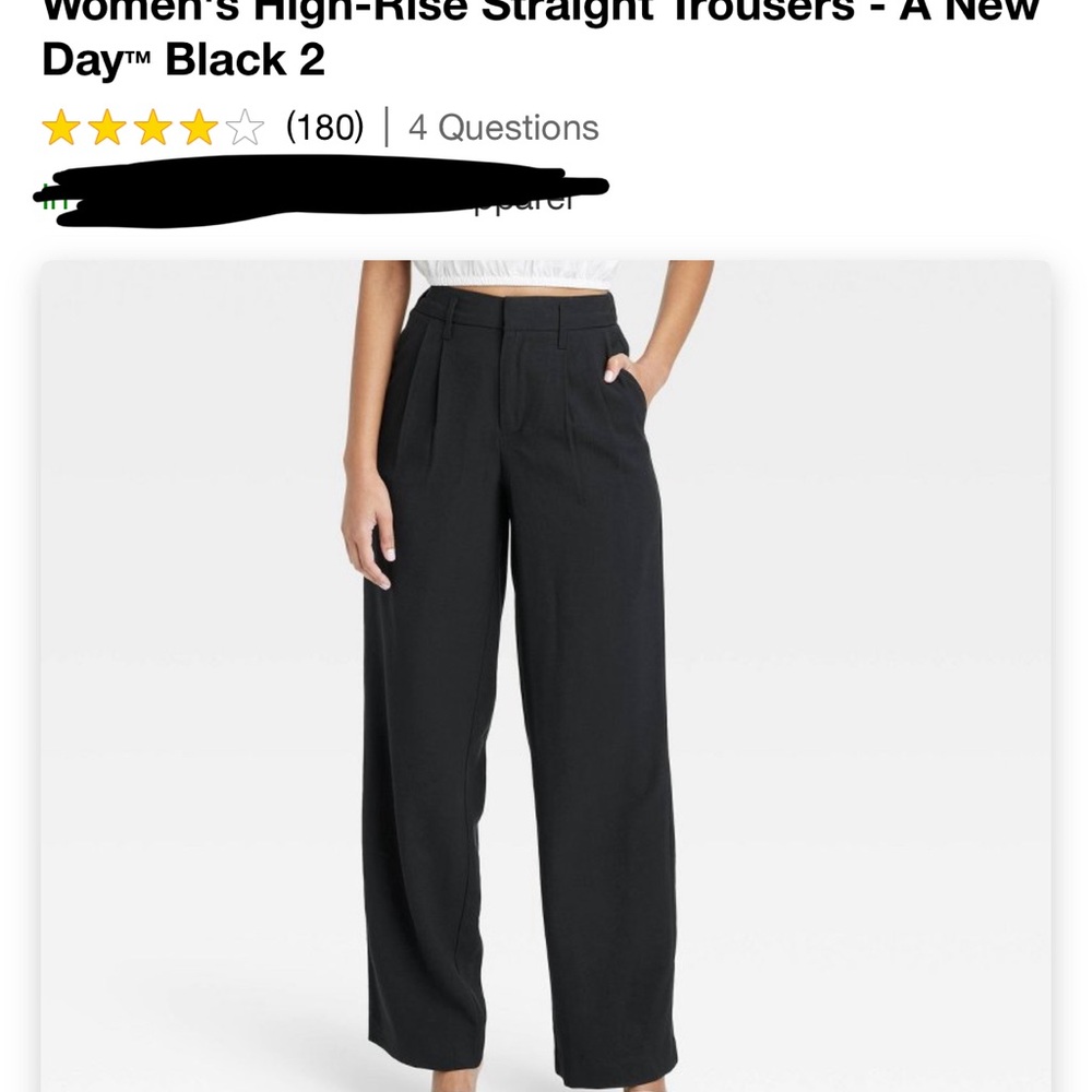 A New Day black trousers size 2